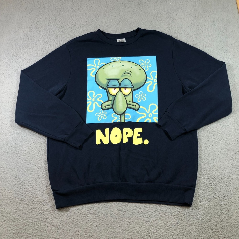 SpongeBob SquarePants sweatshirt Men's L blue graphic print
